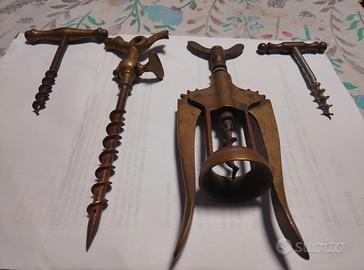 3 cavatappi più un soffiatore in ottone