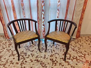Poltroncine a pozzetto stile impero