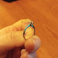 anello in oro con diamante