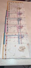 Lotto n.6 Fazzoletti Donna Puro Cotone Rasatello 