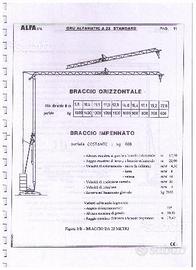 Grù da cantiere Alfamatic A22 Standard