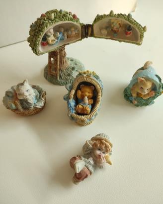 Lotto miniature vintage in resina 