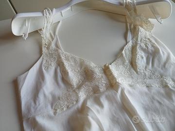 Camicia da notte in crepe 