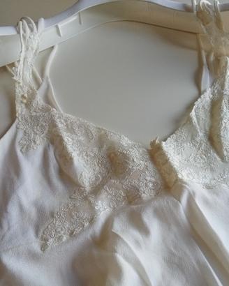 Camicia da notte in crepe 