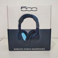 CUFFIA BLUETOOTH STEREO CON MICROFONO FIAT 500 BLU