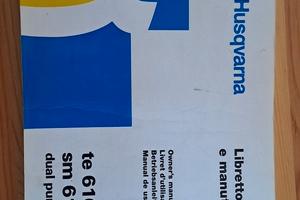 Manuale Uso e Manutenzione Husqvarna 610