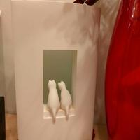LAMPADA arredo con coppia gattini