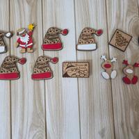 Stock 11 Calamite Natalizie in legno