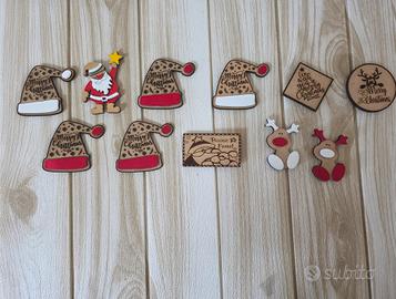 Stock 11 Calamite Natalizie in legno