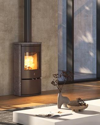 STUFA A LEGNA - Calliope View con porta legna