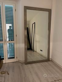 Specchio con cornice in metallo 120x240