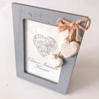 Cornice Portafoto Amore Shabby Chic con Cuore