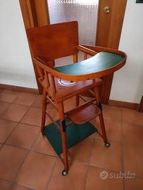 SEGGIOLONE IN LEGNO ANNI '60