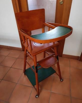SEGGIOLONE IN LEGNO ANNI '60