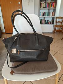 borsa Fedon nera in pelle bottalata