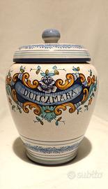Vaso da farmacia in ceramica, Giacomini Orvieto