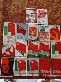 Lotto 17 Tessere PCI 1970 al 1987 stessa persona