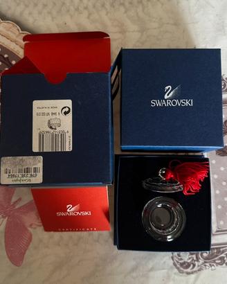 Swarovski portagioie con nappa rossa