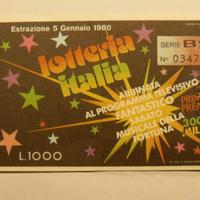 LOTTERIA ITALIA 1979 CON TAGLIANDO IN FDS - estraz