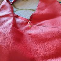 Sacca rossa similpelle