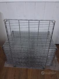 Ripiani scaffalature acciaio cromato