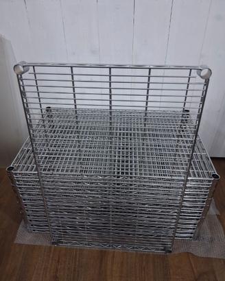 Ripiani scaffalature acciaio cromato