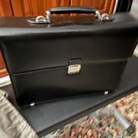 borsa  business in pelle Pollini