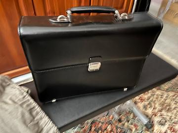 borsa  business in pelle Pollini
