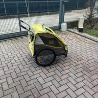 Carrello per Bambini con Ruota e Attacco per Bici