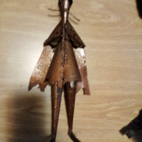 Statuetta in metallo, fatta a mano