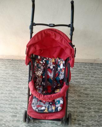Passeggino CAM – rosso, pieghevole