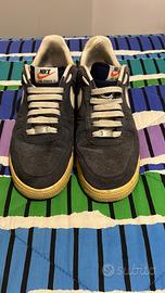Scarpe Nike air force one blu camoscio