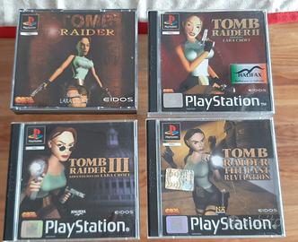 Tomb Raider 1,2,3,4 per Ps1