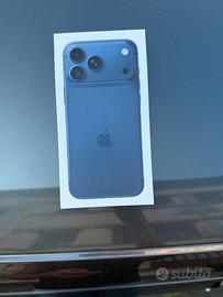 Scatola iphone 17 pro max blu
