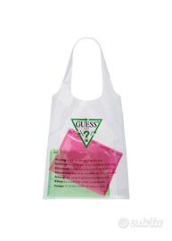 Guess borsa pieghevole con pochette interna NUOVA 