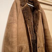 Cappotto vintage in vero montone shearling