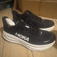 Hoka Bondi 9 bianca e nero