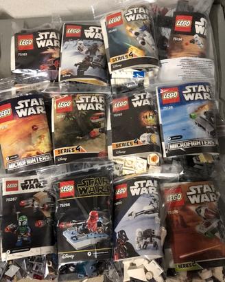 Lotto di 12 Lego star Wars Microfighter No Minifig