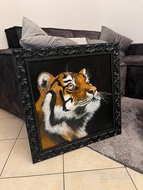 Quadro tigre ‘Selvaggia’ olio su tela