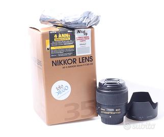 OBIETTIVO NIIKON AF-S 35 MM F/1.8 G ED. NITAL.