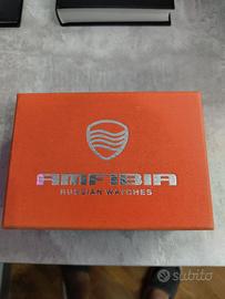 Orologio Nuovo!! Vostok Amfibia '' Scuba Orange''