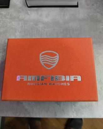 Orologio Nuovo!! Vostok Amfibia '' Scuba Orange''