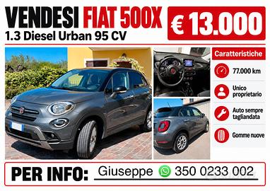 Fiat 500X 1.3 Multijet diesel 95 CV bicolore
