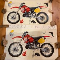 HONDA 250 R CROSS ENDURO DUE POSTER ORIGINALI