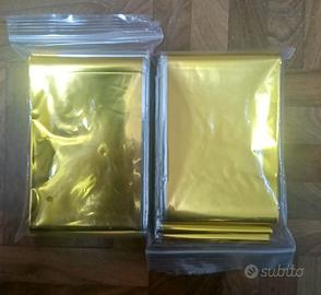 Coperte isotermiche di sopravvivenza oro / argento
