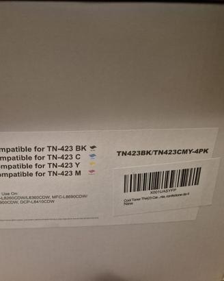4 Toner compatibili Brother TN-423 BK C M Y – Nuov