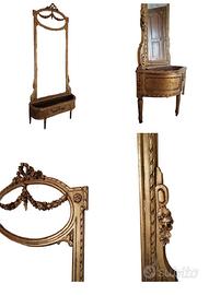 Salotto completo stile Luigi XVI dorato primi '900