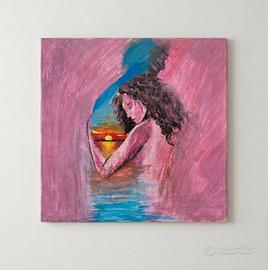 Quadro dipinto a mano su tela 30x30 - arte moderna