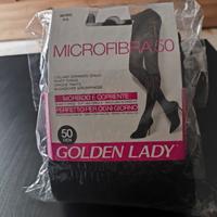 Collant neri microfibra 50 Golden Lady Taglia 4-L