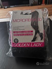 Collant neri microfibra 50 Golden Lady Taglia 4-L